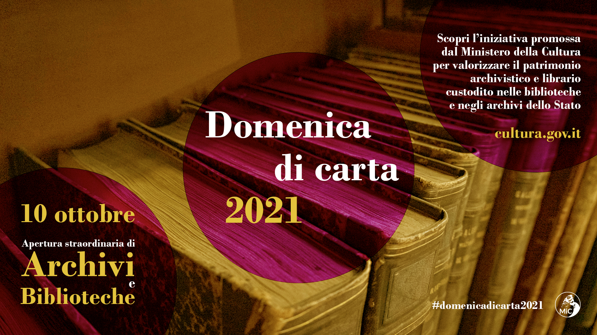 Immagine con scritta "Domenica di carta 2021"